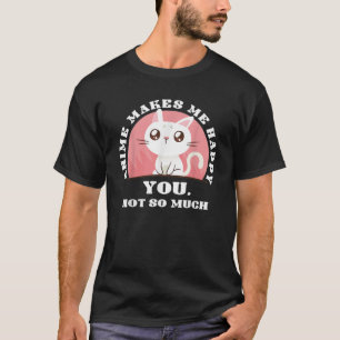 Anime Cat Gift Kawaii Japan Ramen Baka Otaku Manga T-Shirt