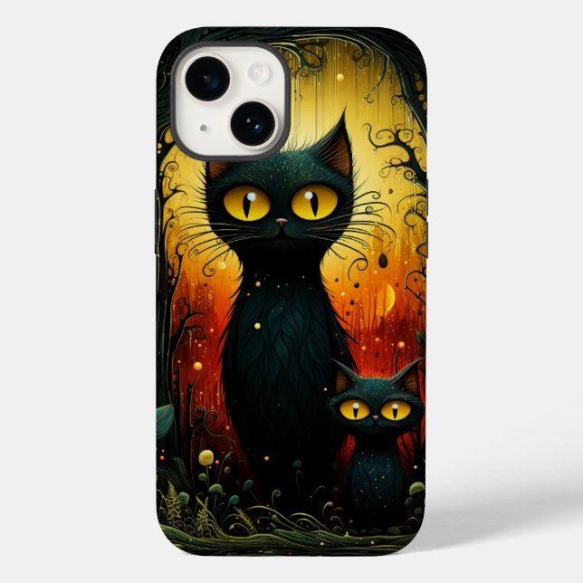 Anime Cats Art Case-Mate iPhone 14 Hülle (Rückseite)