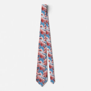 Anime Cherry Blossom Floral Krawatte