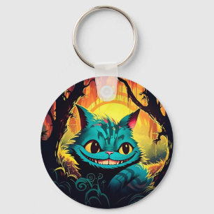 Anime Cheshire Cat Alice im Wunderland Schlüsselanhänger