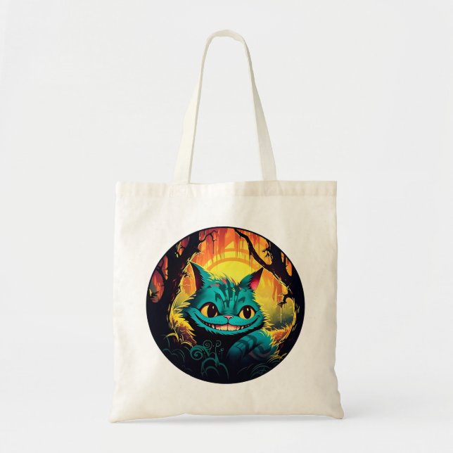 Anime Cheshire Cat Alice im Wunderland Tragetasche (Vorne)