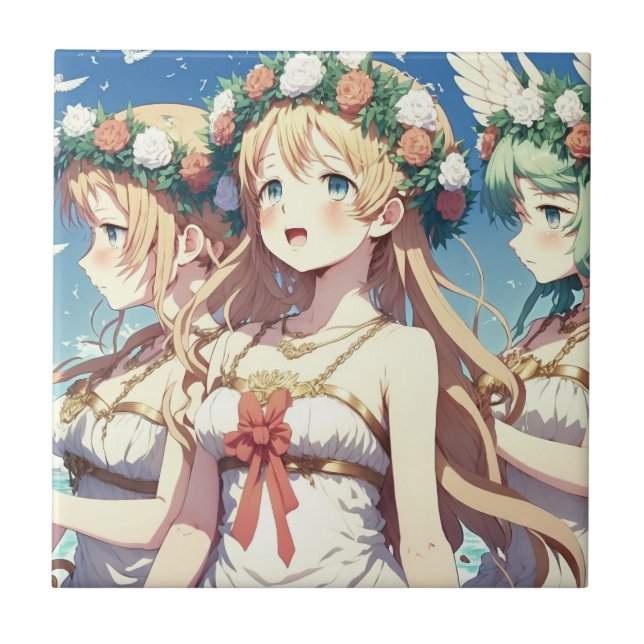 Anime Chor Fliese (Vorderseite)
