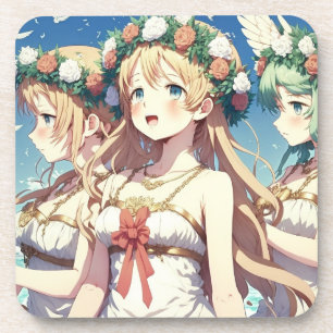 Anime Chor Getränkeuntersetzer