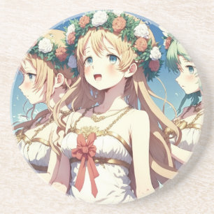 Anime Chor Getränkeuntersetzer