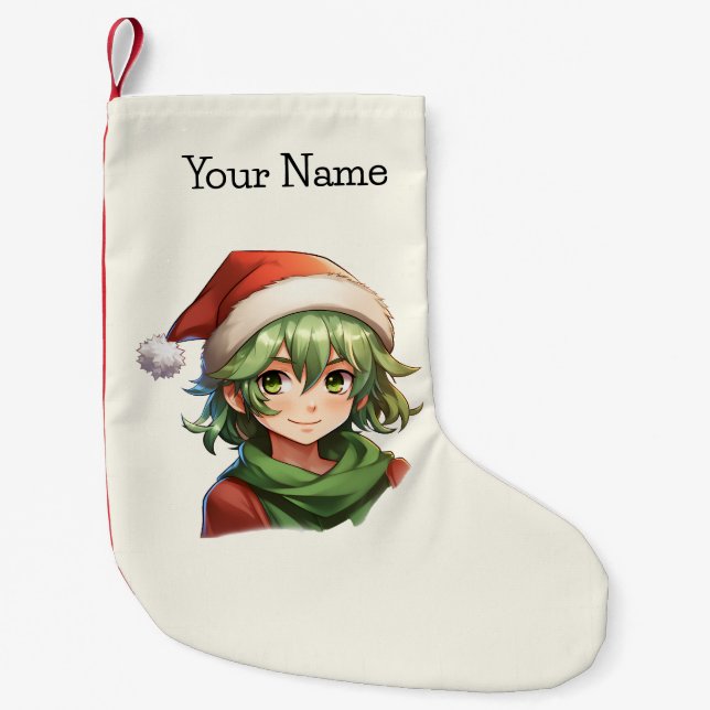 Anime Christmas Elf Kleiner Weihnachtsstrumpf (Vorderseite)