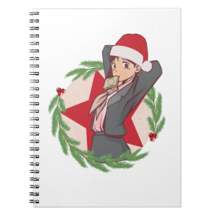 Anime Christmas Sweater - Niedliche Girl-Weihnacht Notizblock