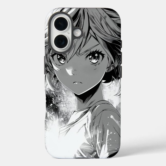 Anime Comic iPhone 16 Hülle (Rückseite)