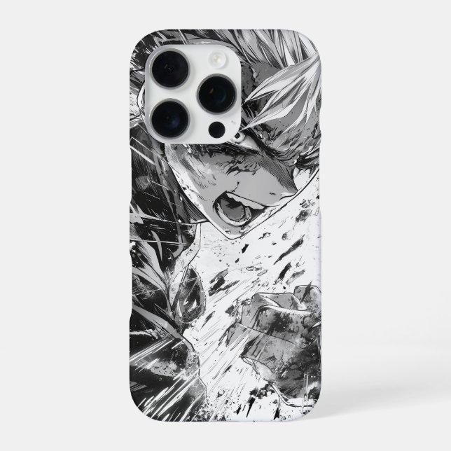 Anime-Comics iPhone 16 Pro Hülle (Rückseite)