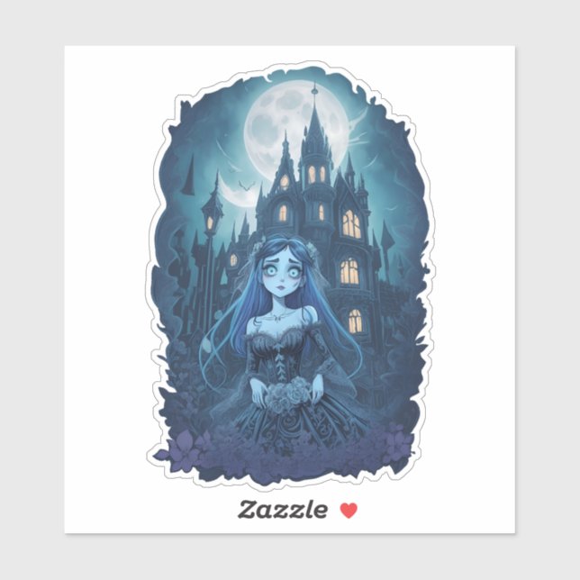 Anime Corpse Bride Sticker (Blatt)