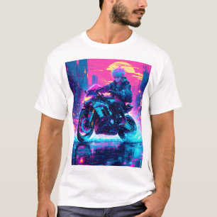 Anime Cyber Punk thematisiertes Grafik-Shirt T-Shirt