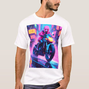 Anime-Cyber-Punk-Themen-Grafik-Shirt T-Shirt