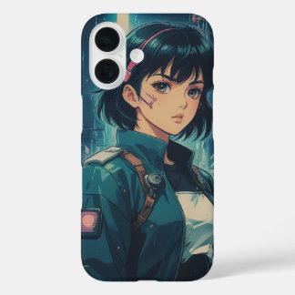 Anime Cyperpunk Girl iPhone 16 Hülle