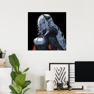 Anime Demon Girl Poster