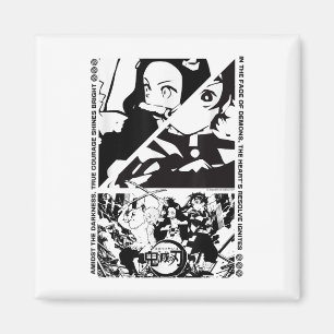 Anime Demon Slayer-Zeichen Dynamische Szene _1 Magnet