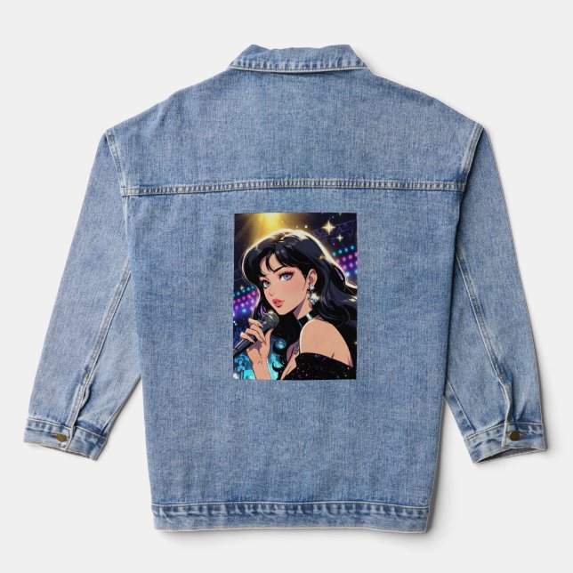 Anime Denim Jacket Jeansjacke (Rückseite)