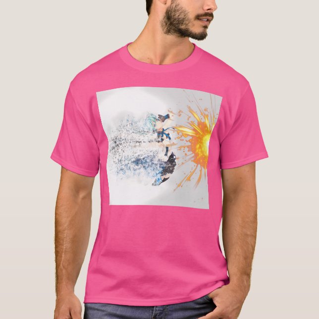 Anime-Disintegration T-Shirt (Vorderseite)