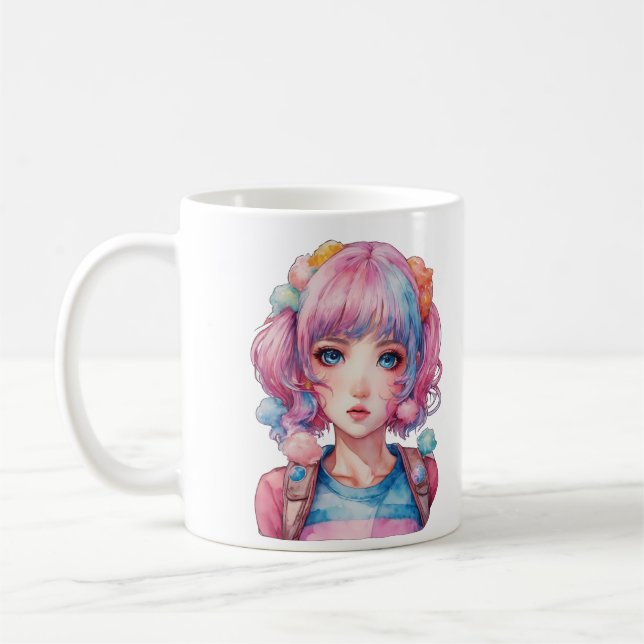 Anime & Dolphin Mug (Gauche)