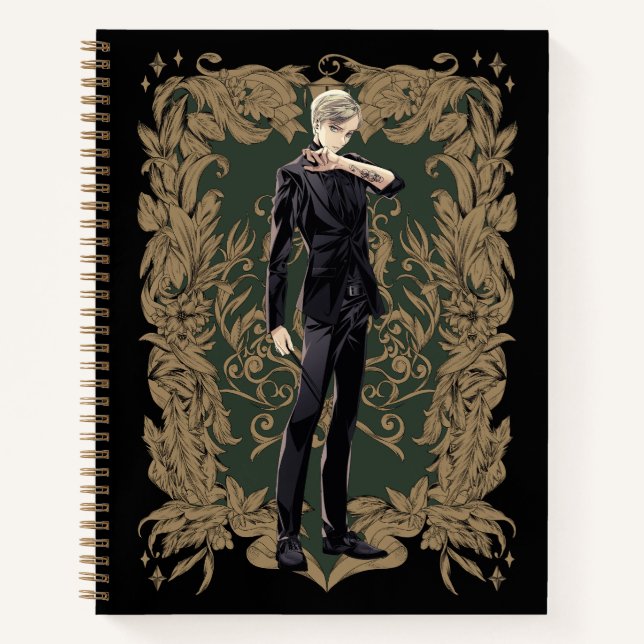 Anime Draco Malfoy Verziert Frame Notizbuch (Vorderseite)