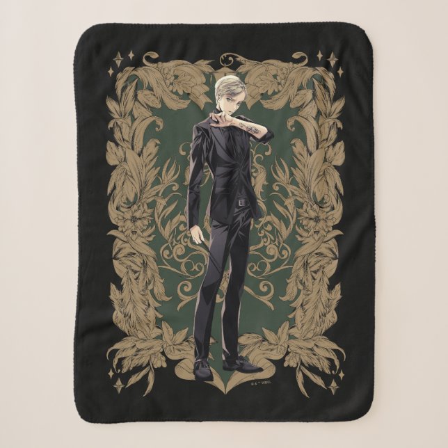Anime Draco Malfoy Verziert Frame Sherpadecke (Vorderseite)