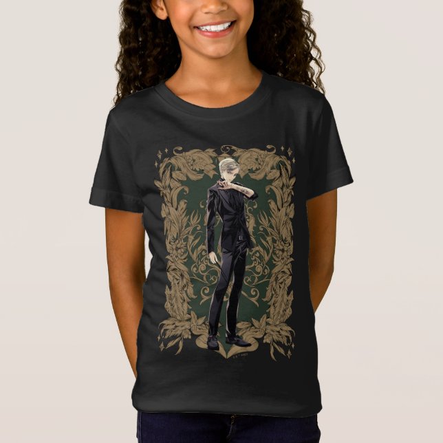 Anime Draco Malfoy Verziert Frame T-Shirt (Vorderseite)