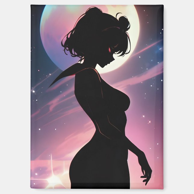 Anime Dream Magnet lunaire cosmique (Recto)