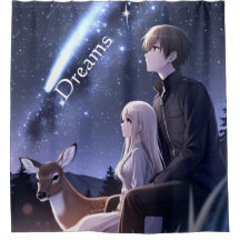 Anime-Duschvorhang Träume