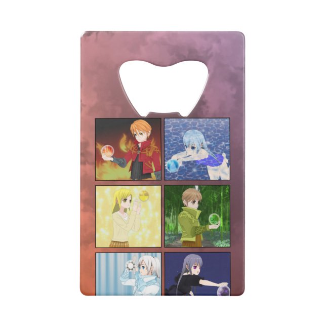 Anime Elements Card Flaschenöffner (Vorderseite)