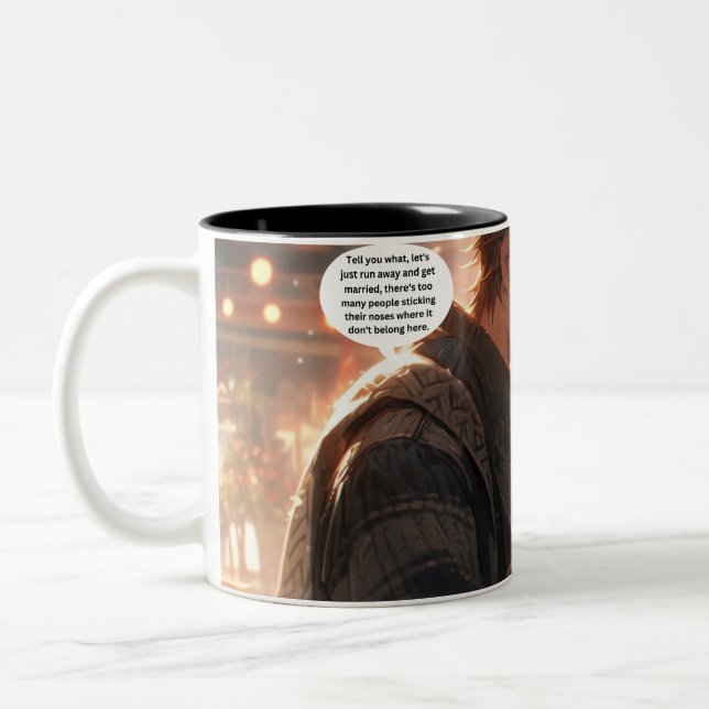 Anime "elope" zweifarbige tasse (Links)