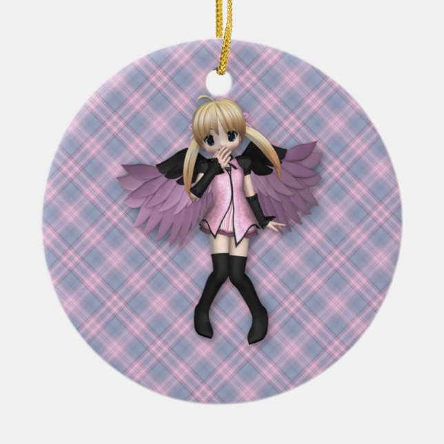 Anime-Engels-Verzierung Keramikornament (Vorne)