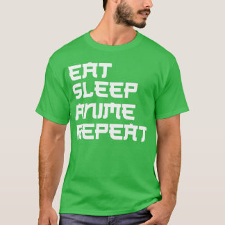 Anime Essen Schlafen Anime T-Shirt