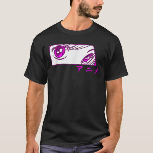 Anime Eyes Anime in japanischen Zeichen für Mädche T-Shirt
