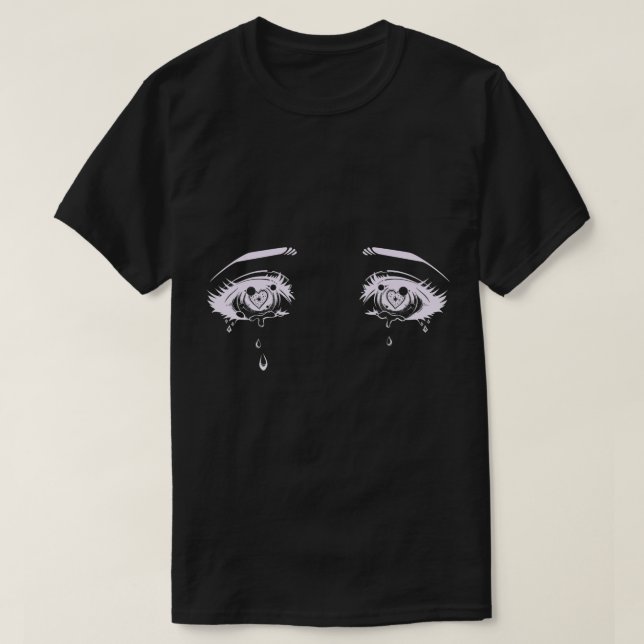 Anime Eyes Pastel Goth Ästhetisches T-Shirt (Design vorne)