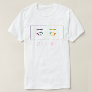 Anime Eyes Rainbow T-Shirt [Bonjour]