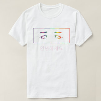 Anime Eyes Rainbow T - Shirt [hello]