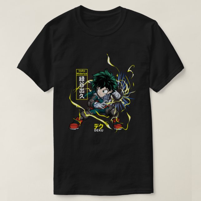 Anime fan art deku T - Shirt (Design vorne)