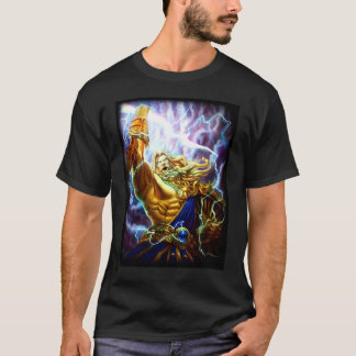 Anime-Fantasiezeus-Krieger-Grafik-T-Shirt T-Shirt