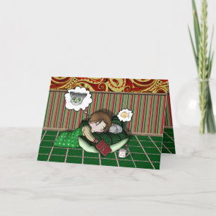 Anime-Feiertags-Traum Feiertagskarte