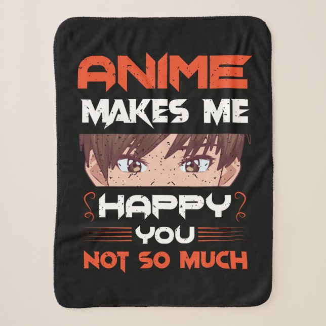 Anime freut mich nicht so sehr sherpadecke (Vorderseite)