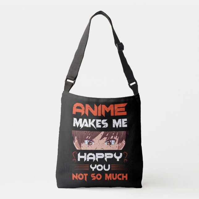 Anime freut mich nicht so sehr tragetaschen mit langen trägern (Vorderseite)