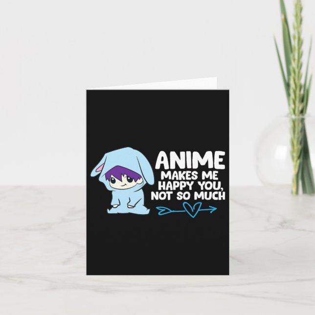 Anime freut mich über dich karte (Vorderseite)