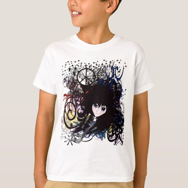 Anime-FriedensSchmutz T-Shirt (Vorderseite)