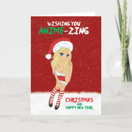 Anime frohe Weihnachten und Neues Jahr