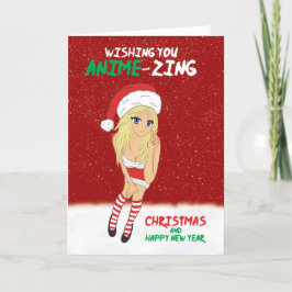 Anime frohe Weihnachten und Neues Jahr