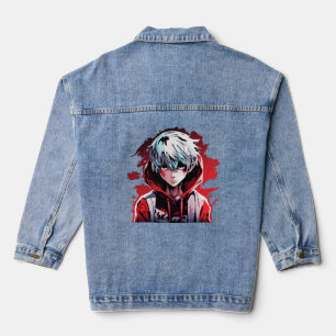 Anime Fury: Wütend für den jungen Mann Jeansjacke