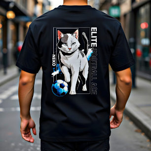 Anime-Fußball-Katz-Shirt   Neko-Fußball-Ass-Gesche T-Shirt