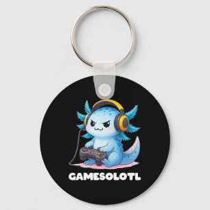 Anime Gamesolotl Axolotl Boys 10-12 Kid Gamer Gami Schlüsselanhänger
