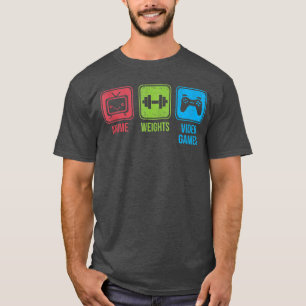 Anime Gewichte Videospiele Otaku Workoutankop vint T-Shirt