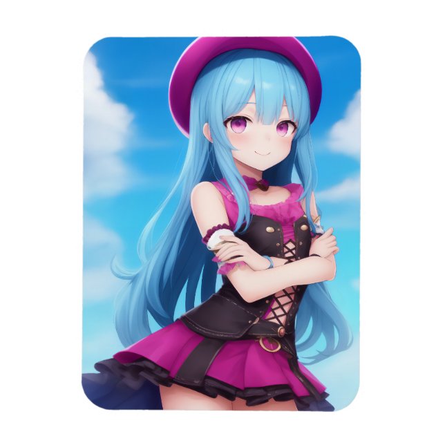 Anime Girl 007 Magnet (Vertikal)