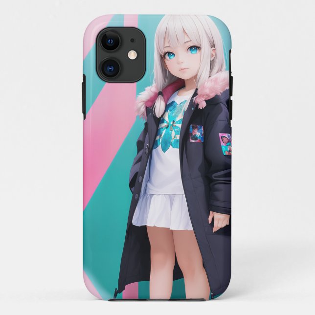 Anime Girl 039 Case-Mate iPhone Hülle (Rückseite)