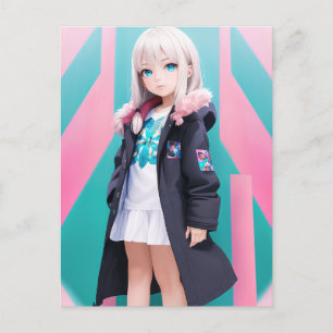 Anime Girl 039 Postkarte